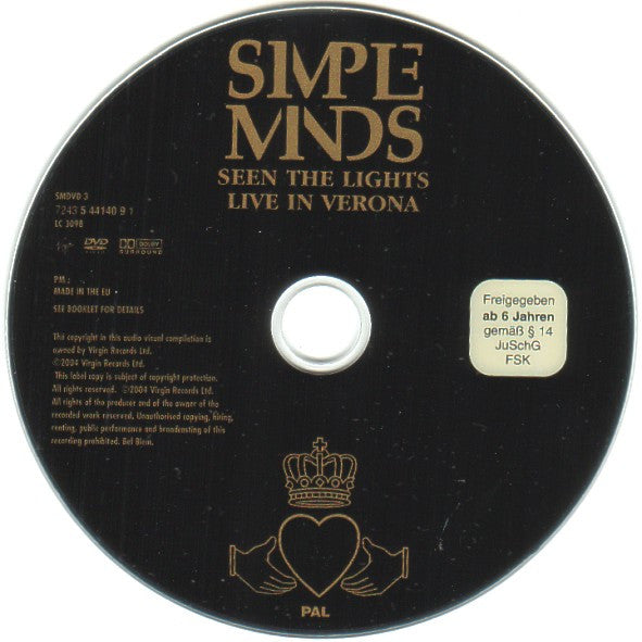 Simple Minds : Seen The Lights Live In Verona (DVD-V, RM, PAL)