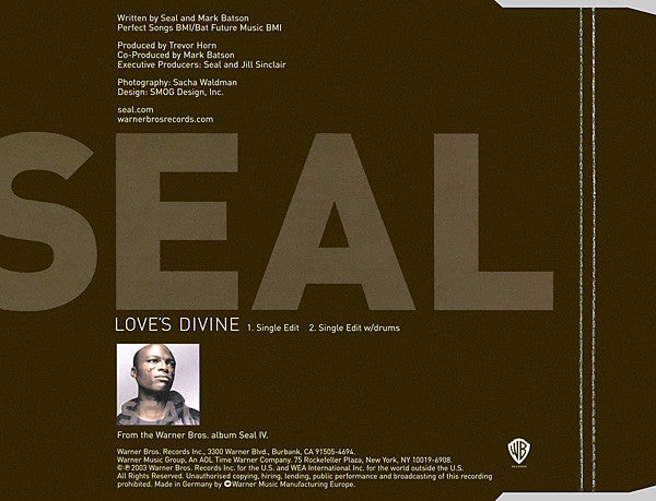Seal : Love's Divine (CD, Single, Promo)