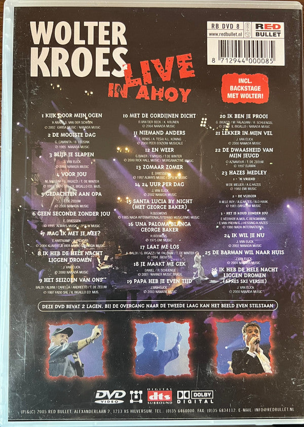 Wolter Kroes : Live In Ahoy (DVD, Album)