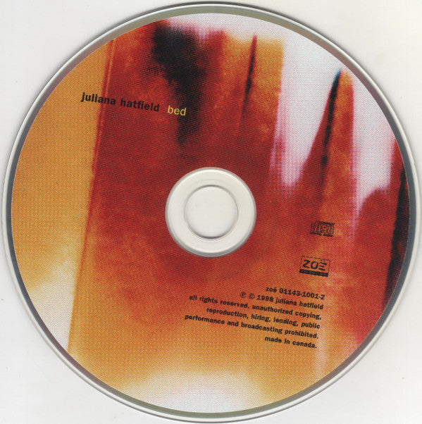 Juliana Hatfield : Bed (CD, Album)