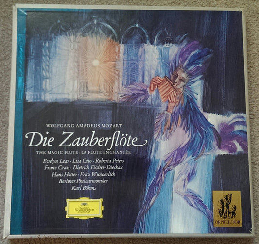 Wolfgang Amadeus Mozart - Evelyn Lear • Lisa Otto • Roberta Peters • Franz Crass • Dietrich Fischer-Dieskau • Hans Hotter • Fritz Wunderlich • Berliner Philharmoniker • Karl Böhm : Die Zauberflöte = The Magic Flute = La Flute Enchantée (3xLP + Box)
