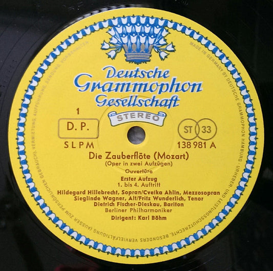 Wolfgang Amadeus Mozart - Evelyn Lear • Lisa Otto • Roberta Peters • Franz Crass • Dietrich Fischer-Dieskau • Hans Hotter • Fritz Wunderlich • Berliner Philharmoniker • Karl Böhm : Die Zauberflöte = The Magic Flute = La Flute Enchantée (3xLP + Box)