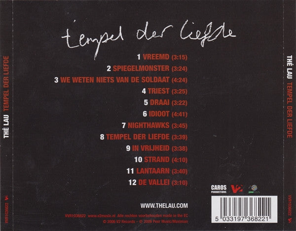 Thé Lau : Tempel Der Liefde (CD, Album)