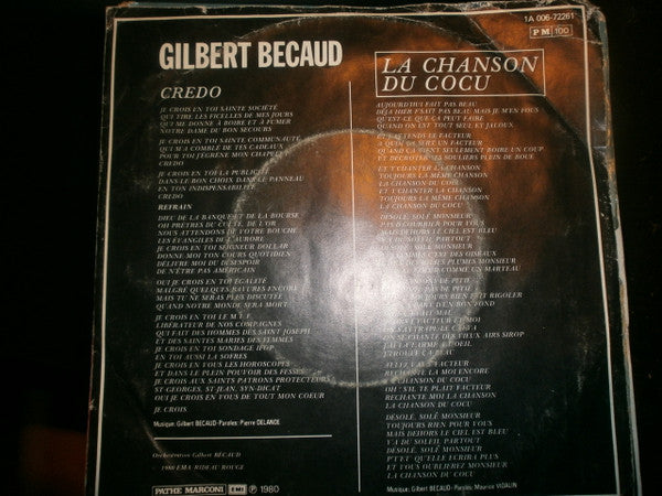 Gilbert Bécaud : Credo (7", Single)