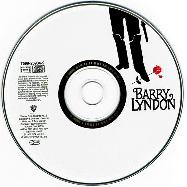 Various : Barry Lyndon (Music From The Academy Award Winning Soundtrack) (CD, RE)