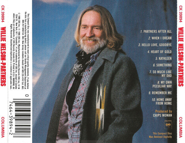 Willie Nelson : Partners (CD, Album, RP)