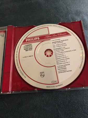 Franz Schubert - Concertgebouworkest, Bernard Haitink : Symphony No. 8 "Unfinished" / "Rosamunde" Incidental Music (CD, Comp, RE, RM)