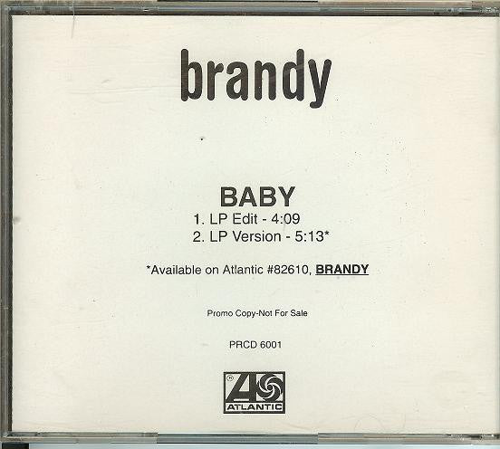 Brandy (2) : Baby (CD, Single, Promo)