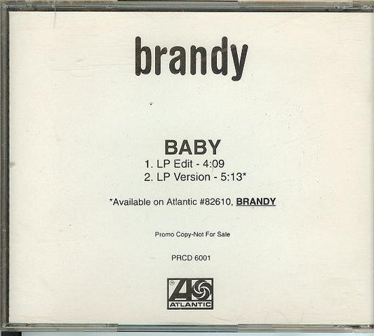 Brandy (2) : Baby (CD, Single, Promo)