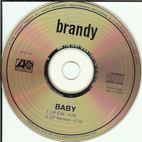 Brandy (2) : Baby (CD, Single, Promo)