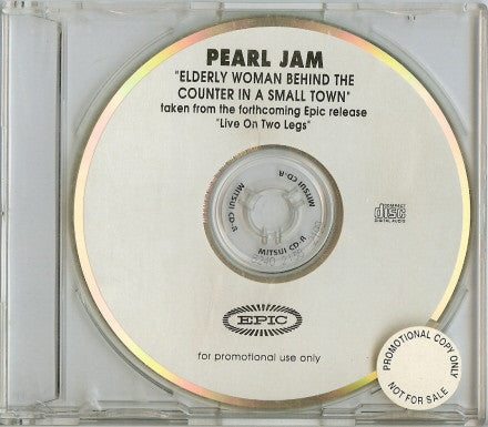 Pearl Jam : Elderly Woman Behind The Counter In A Small Town (CDr, Single, Promo)