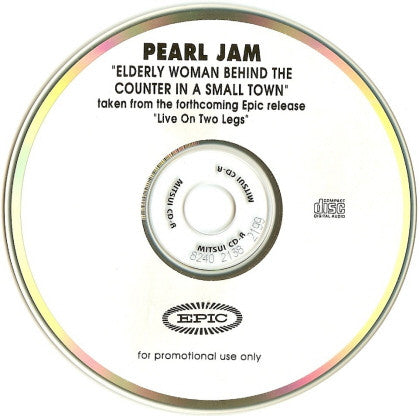 Pearl Jam : Elderly Woman Behind The Counter In A Small Town (CDr, Single, Promo)