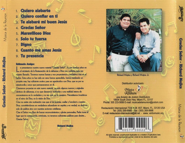 Restauración (2) : Gracias Señor (CD, Album)
