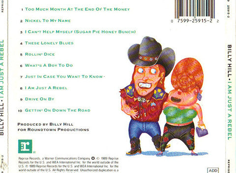 Billy Hill (2) : I Am Just A Rebel (CD, Album)
