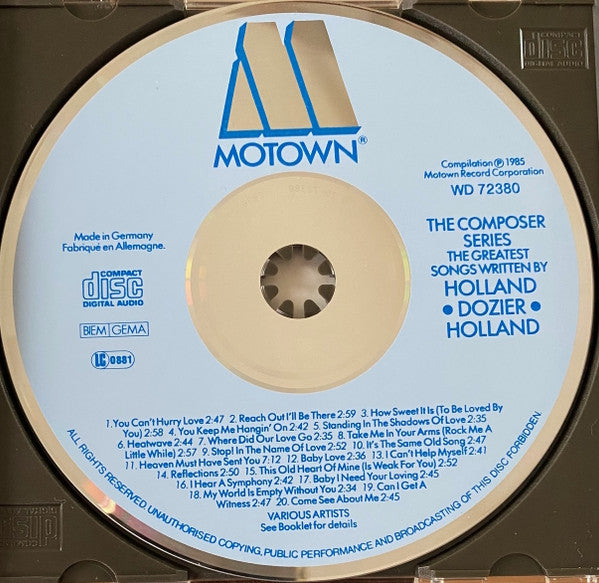 Various : The Greatest Songs Written By Holland Dozier Holland (CD, Comp, RE)