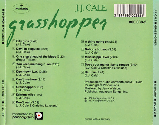 J.J. Cale : Grasshopper (CD, Album)