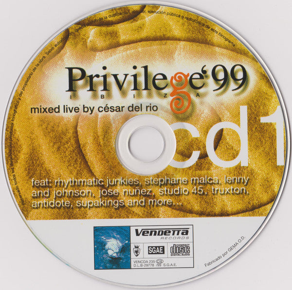 Various : Privilege Ibiza '99 (2xCD, Mixed)
