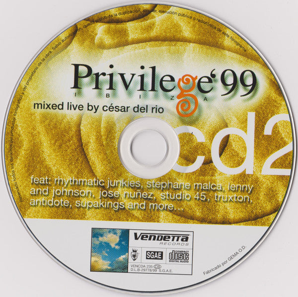 Various : Privilege Ibiza '99 (2xCD, Mixed)
