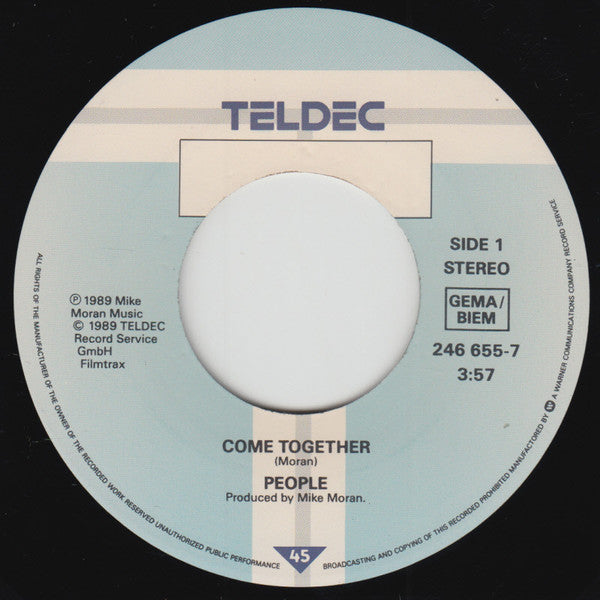 People (11) : Come Together (7", Single)