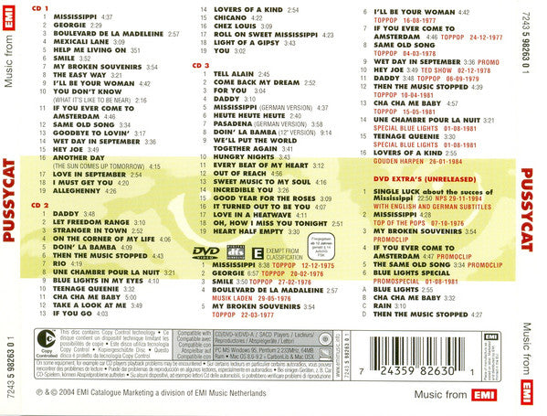 Pussycat (2) : The Complete Collection (3xCD, Comp, Copy Prot. + DVD-V, Comp + Box, Comp)