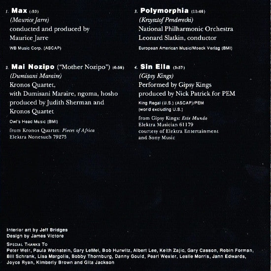 Various : Fearless (Music From The Original Soundtrack) (CD, Comp)