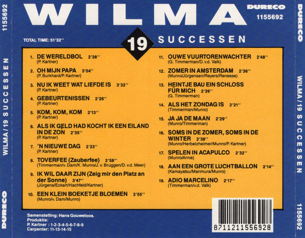 Wilma : 19 Successen (CD, Comp)
