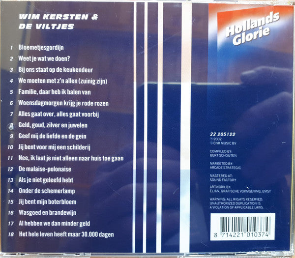 Wim Kersten En De Viltjes : Ter Herinnering Aan Wim Kersten & De Viltjes (CD, Comp)