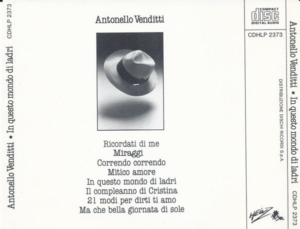 Antonello Venditti : In Questo Mondo Di Ladri (CD, Album)