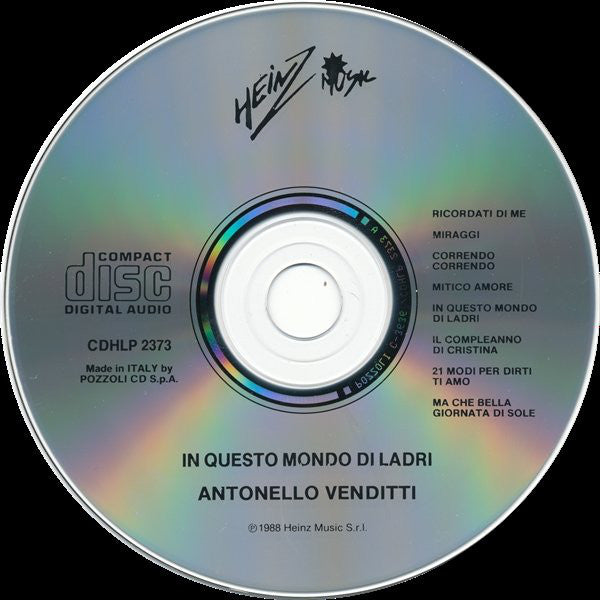 Antonello Venditti : In Questo Mondo Di Ladri (CD, Album)