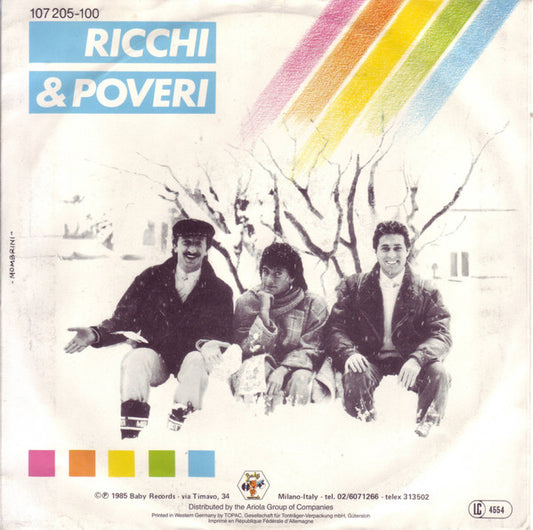 Ricchi E Poveri : Se M'Innamoro (7", Single)