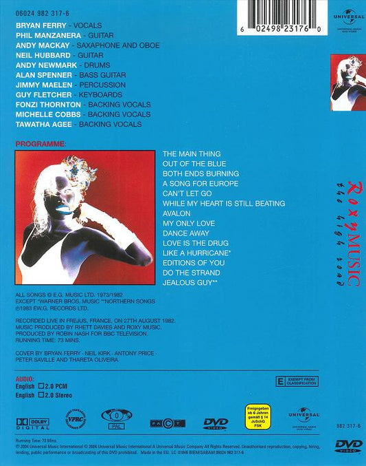 Roxy Music : The High Road (DVD-V, Copy Prot., RE, PAL)