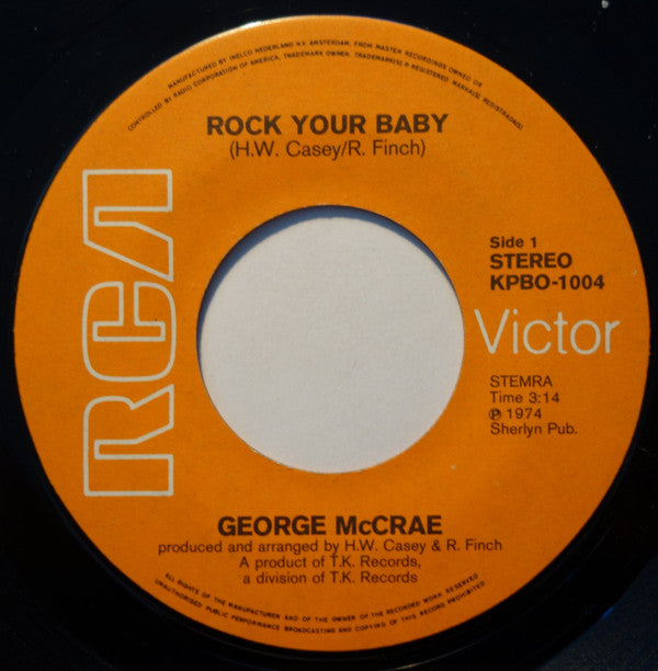 George McCrae : Rock Your Baby (7", Single)