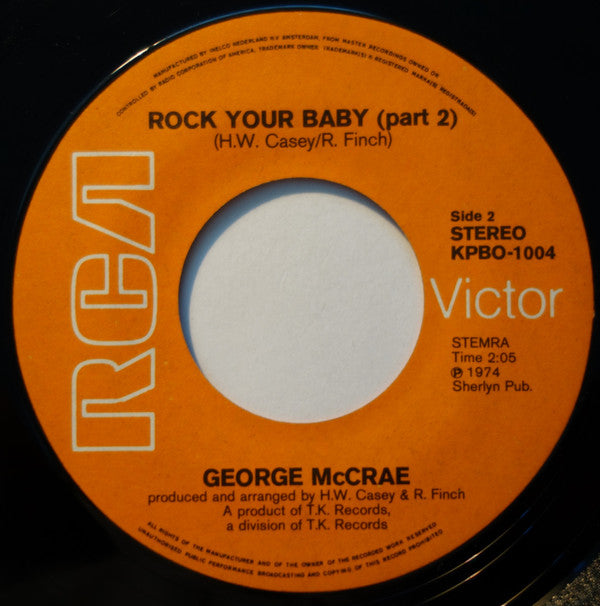 George McCrae : Rock Your Baby (7", Single)