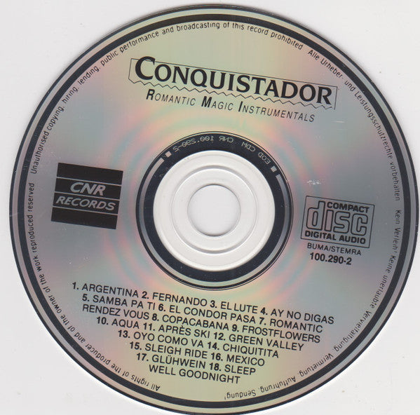 Conquistador : Romantic Magic Instrumentals (CD, Album)
