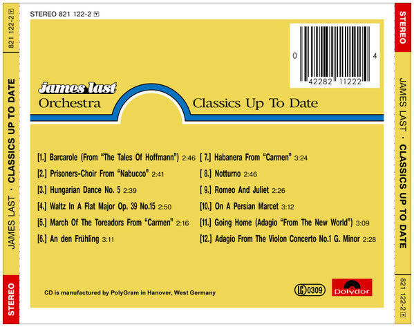 Orchester James Last : Classics Up To Date (CD, Album, RE)
