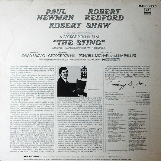 Marvin Hamlisch Featuring The Music Of Scott Joplin : The Sting (Der Clou) - Original Motion Picture Soundtrack (LP, Album)