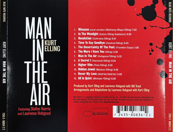 Kurt Elling Featuring Stefon Harris & Laurence Hobgood : Man In The Air (CD, Album)