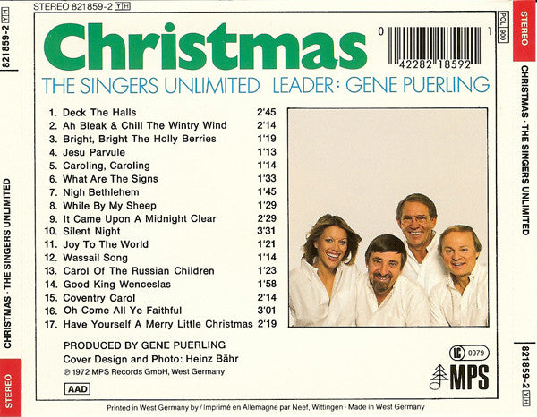 The Singers Unlimited : Christmas (CD, Album, RE)