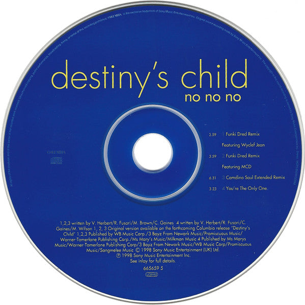 Destiny's Child : No No No (CD, Single)