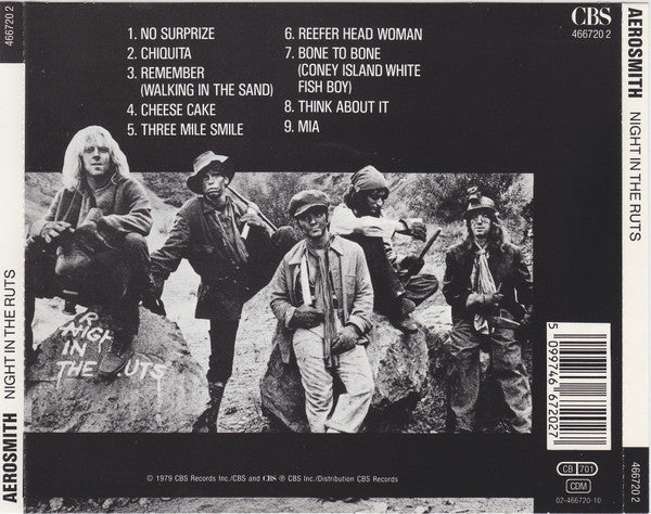 Aerosmith : Night In The Ruts (CD, Album, RE)