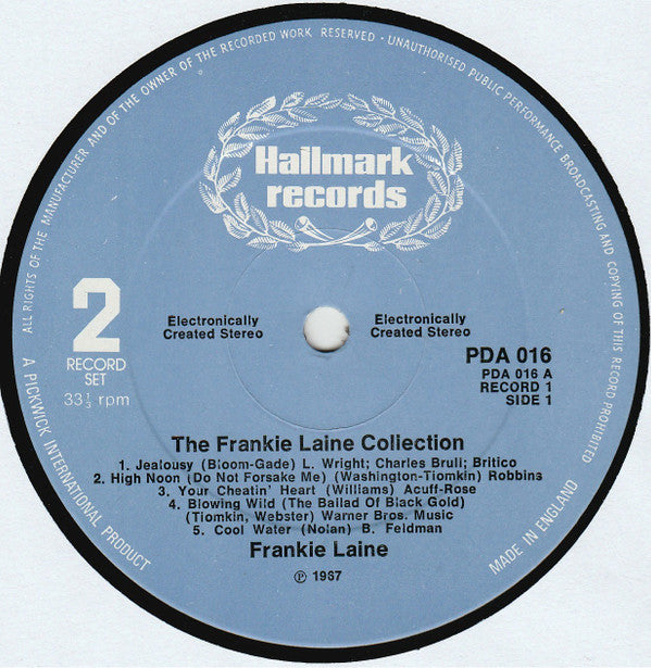 Frankie Laine : The Frankie Laine Collection (2xLP, Comp)