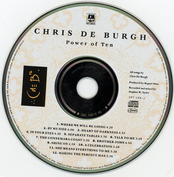 Chris de Burgh : Power Of Ten (CD, Album)