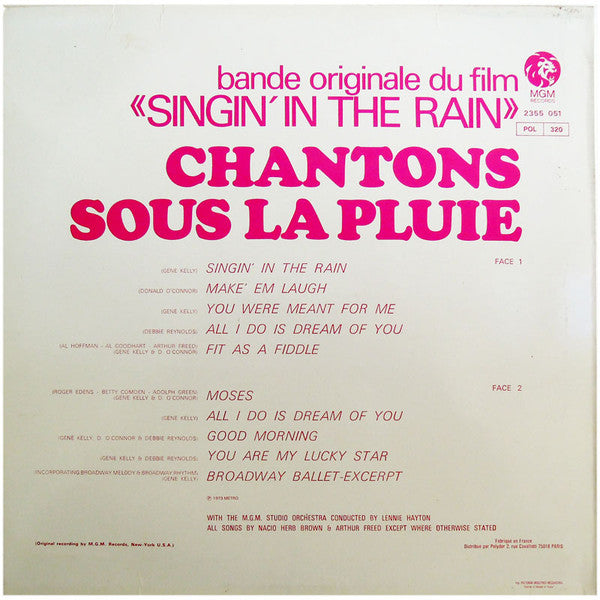 Various : Chantons Sous La Pluie (LP, Comp)
