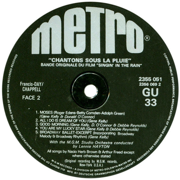 Various : Chantons Sous La Pluie (LP, Comp)