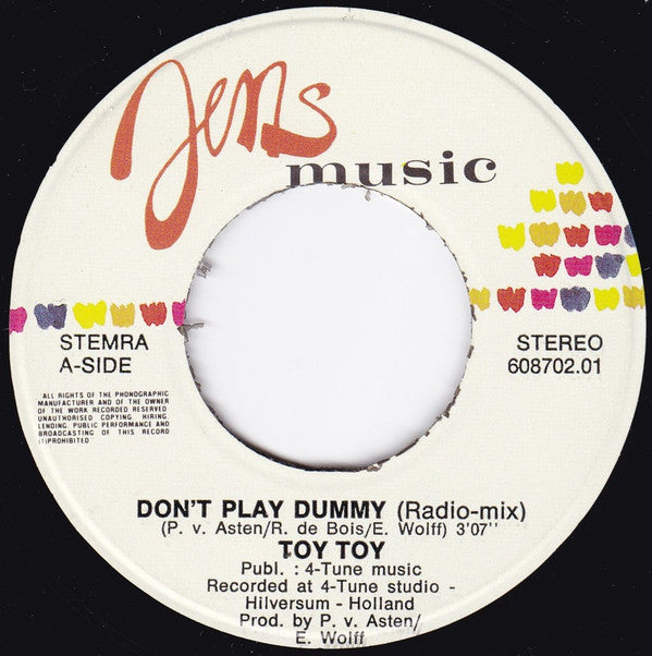 Toy Toy (3) : Don't Play Dummy (7", Single)