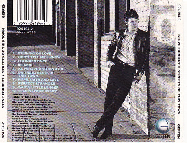 Steve Forbert : Streets Of This Town (CD, Album)