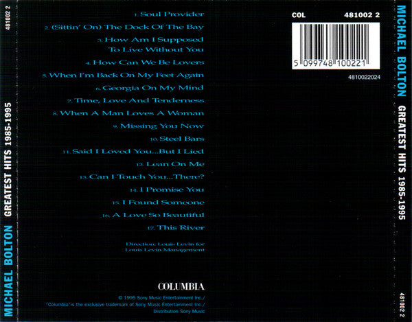 Michael Bolton : Greatest Hits 1985 - 1995 (CD, Comp, RE, RM)