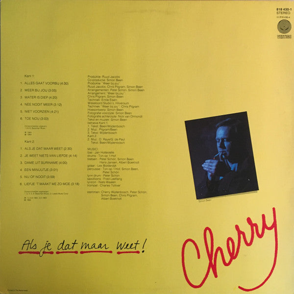 Cherry (31) : Als Je Dat Maar Weet! (LP, Album)