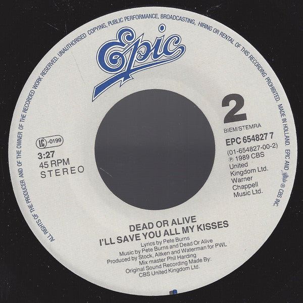 Dead Or Alive : Come Home With Me Baby (7")