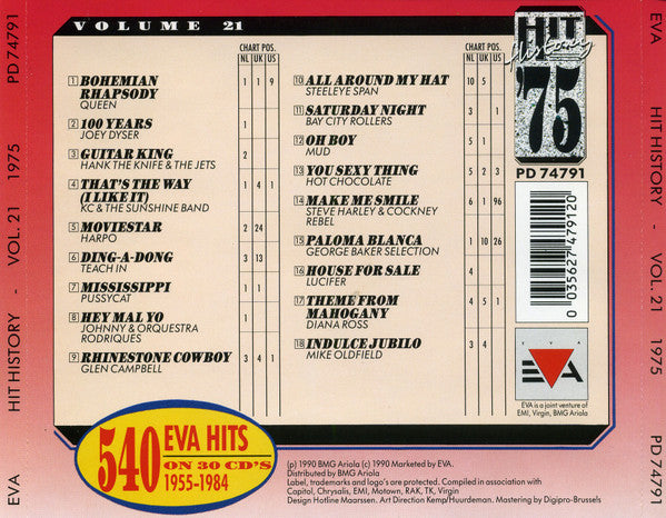 Various : Hit History '75 - Volume 21 (CD, Comp)